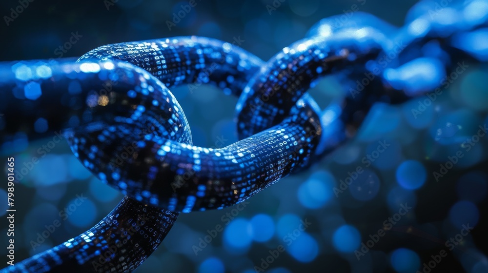 A blockchain encryption key being generated and securely stored, highlighting the critical role of encryption in ensuring data security on the blockchain. A blockchain encryption key being generated and securely stored, highlighting the critical role of encryption in ensuring data security on the blockchain.