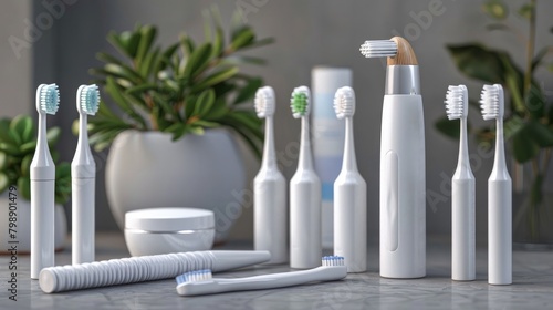 D Rendered Oral Hygiene Products Essential Tools for a Winning Smile