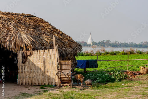 Taungthaman Lake, Amarapura Township, Myanmar.