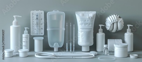 Ostomy Supplies A Comprehensive D Rendered Overview of Essential Healthcare Equipment photo