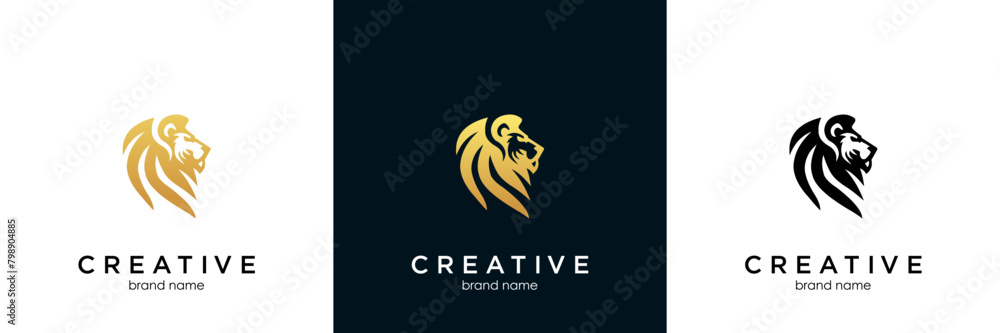 lion head design logo vector lion head design logo vector