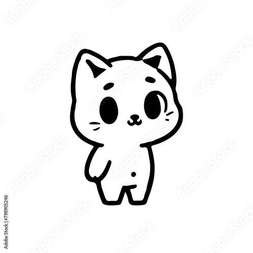 Little cute kitten in every moment 