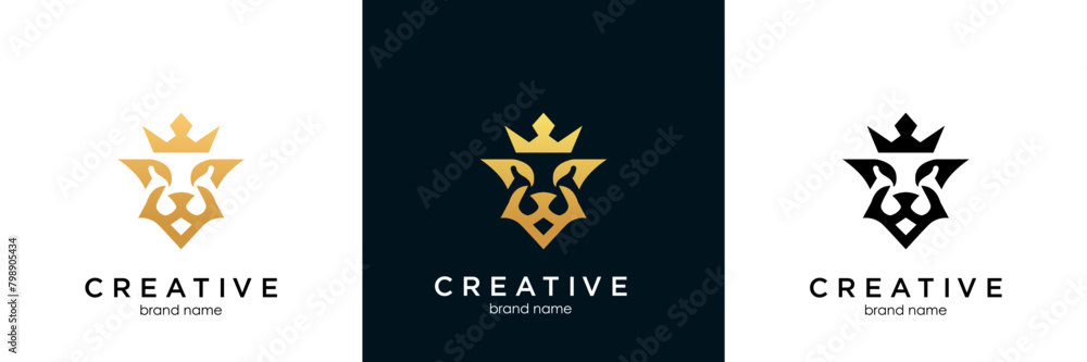 lion head design logo vector lion head design logo vector