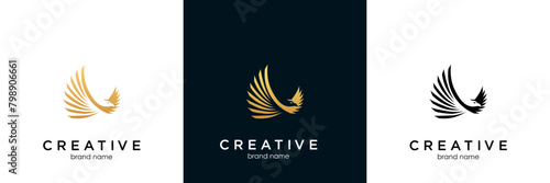 Eagle Bird Logo Vector Template. Business Logo Concept