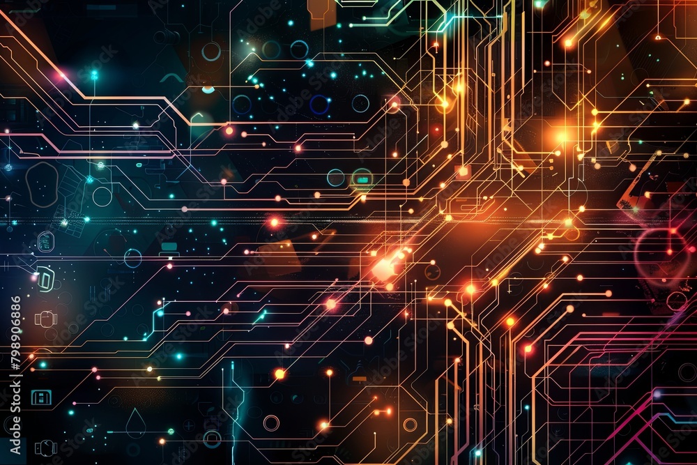 Abstract technology background 