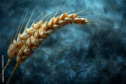 Detailed view of a single wheat stalk Whole Grain Day