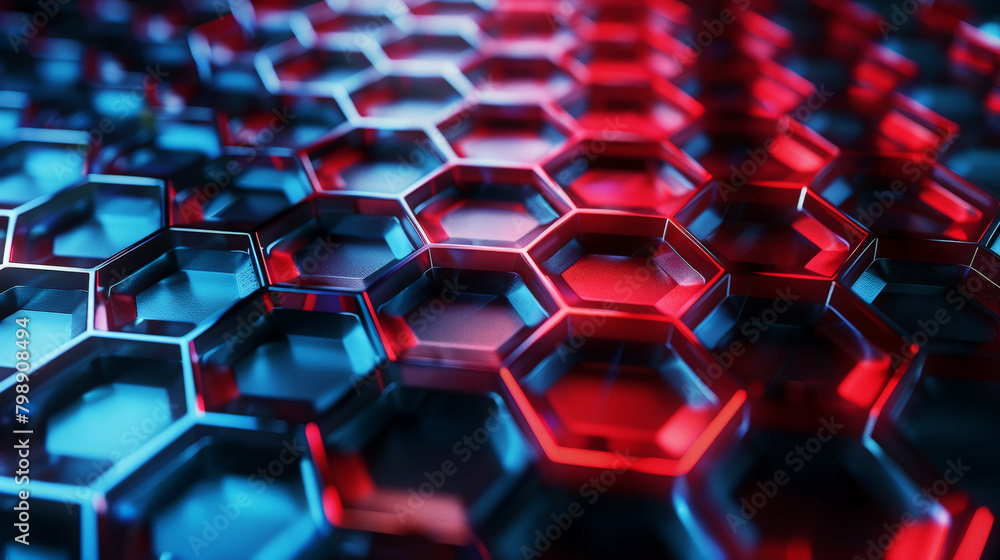 Radiant Hive: Mesmerizing 3D Honeycomb Art. Generative AI Radiant Hive: Mesmerizing 3D Honeycomb Art. Generative AI