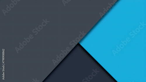 Abstract blue background banner with geometric shapes and space for text and designs