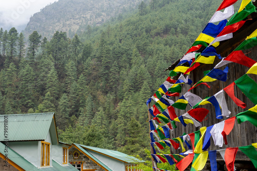 The five-colored flags seen in the Himalayas have many meanings