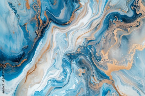 Blue and white swirls of seawater paint on paper, in the style of aerial photography, abstract background banner for black friday or christmas