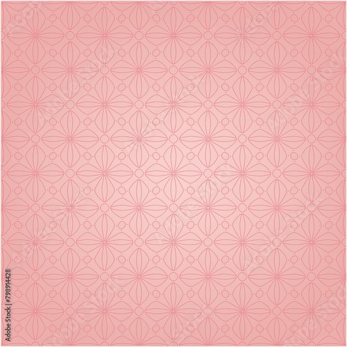 seamless pink pattern with flowers