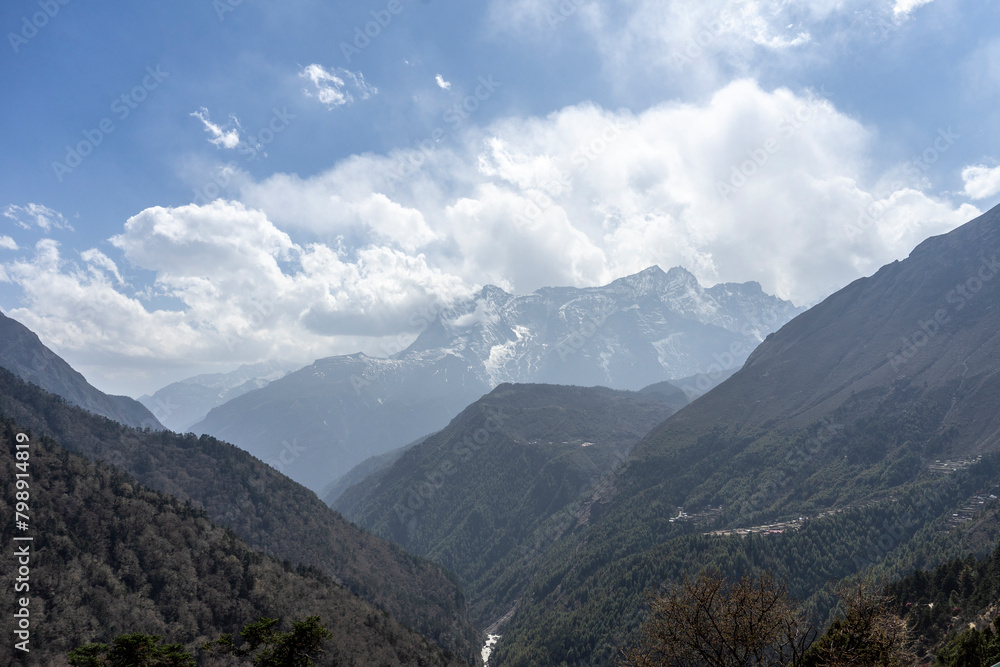 Obraz premium The unforgettable landscape of the Himalayas in Nepal