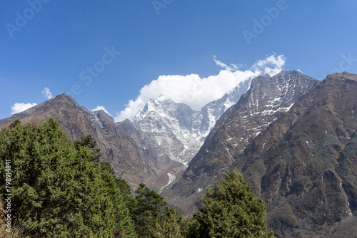 The unforgettable landscape of the Himalayas in Nepal