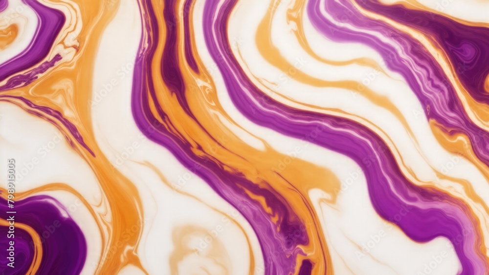 Premium luxury Orange, Gold and Purple abstract marble background