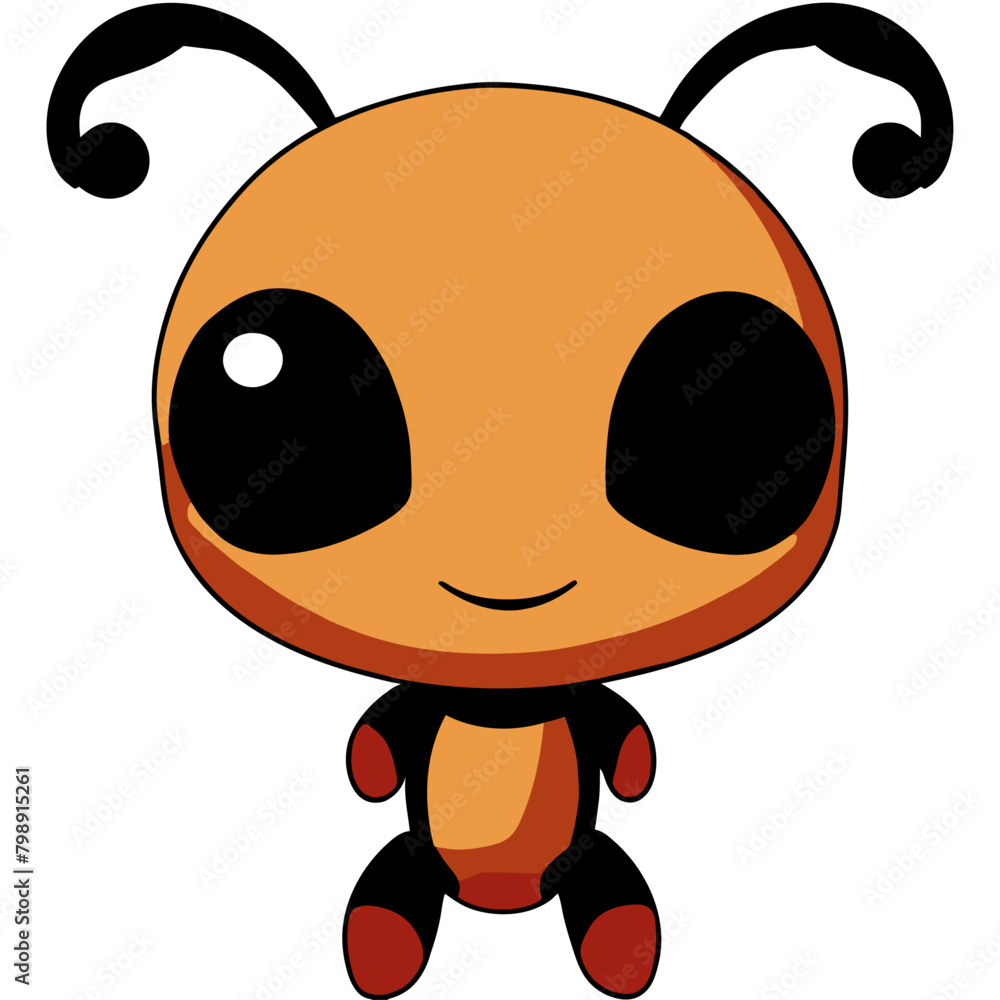 Fototapeta premium ant white background art