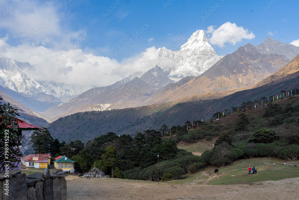 The unforgettable landscape of the Himalayas in Nepal The unforgettable landscape of the Himalayas in Nepal