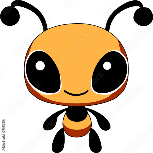 ant white background art
