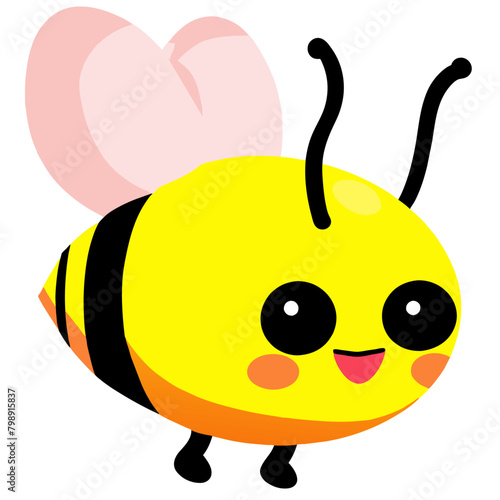 bee white background art