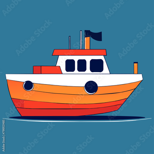 cute boat background