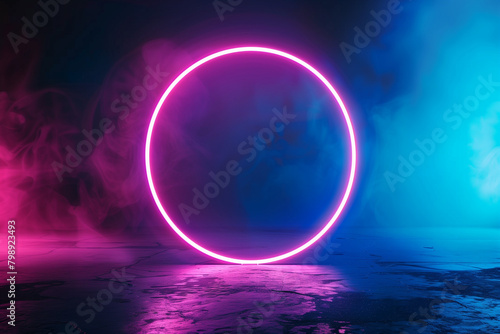neon colors circle