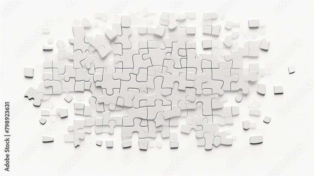 Top View Blank Jigsaw Puzzle Template Top View Blank Jigsaw Puzzle Template