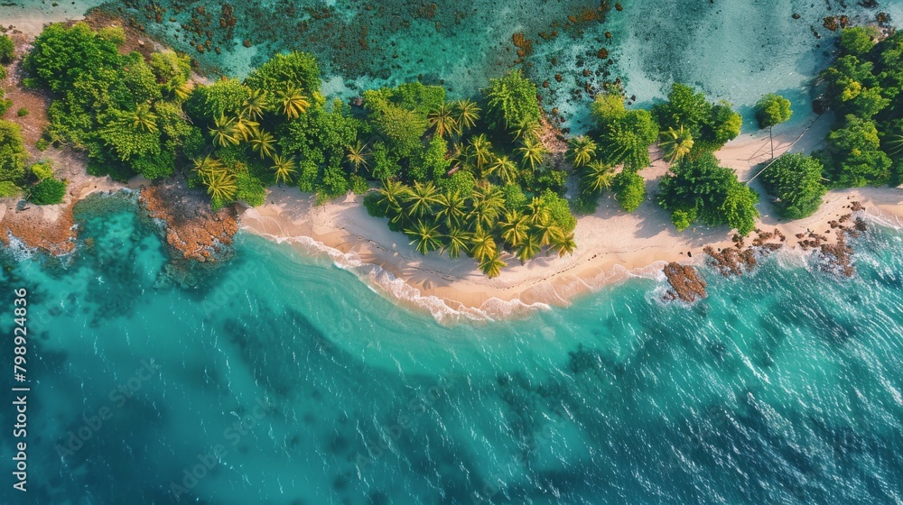 Isolated Island in Vast Ocean