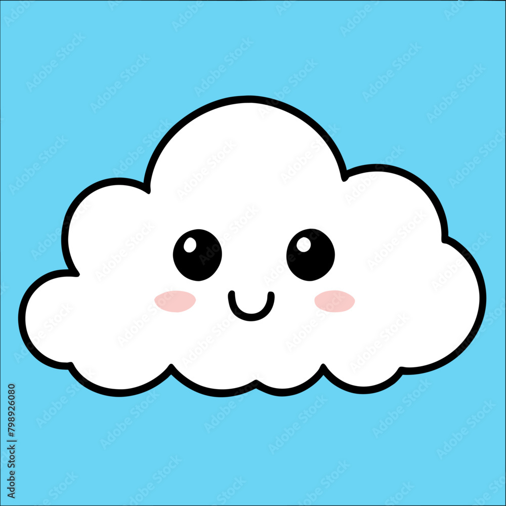 cute cloud background art