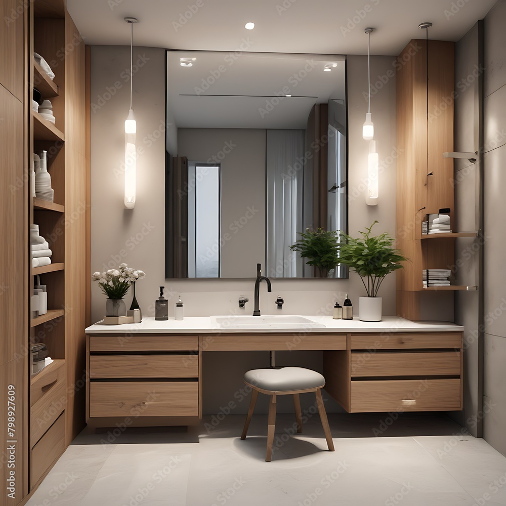 modern bathroom Interior with tiles and wall modern bathroom Interior with tiles and wall