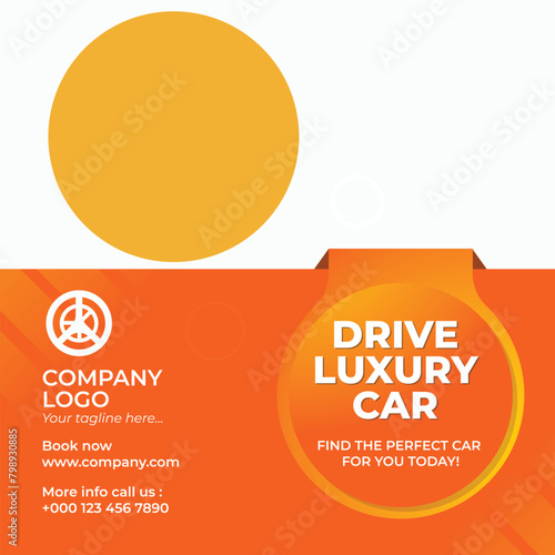 Social Media Car Poster Design Template