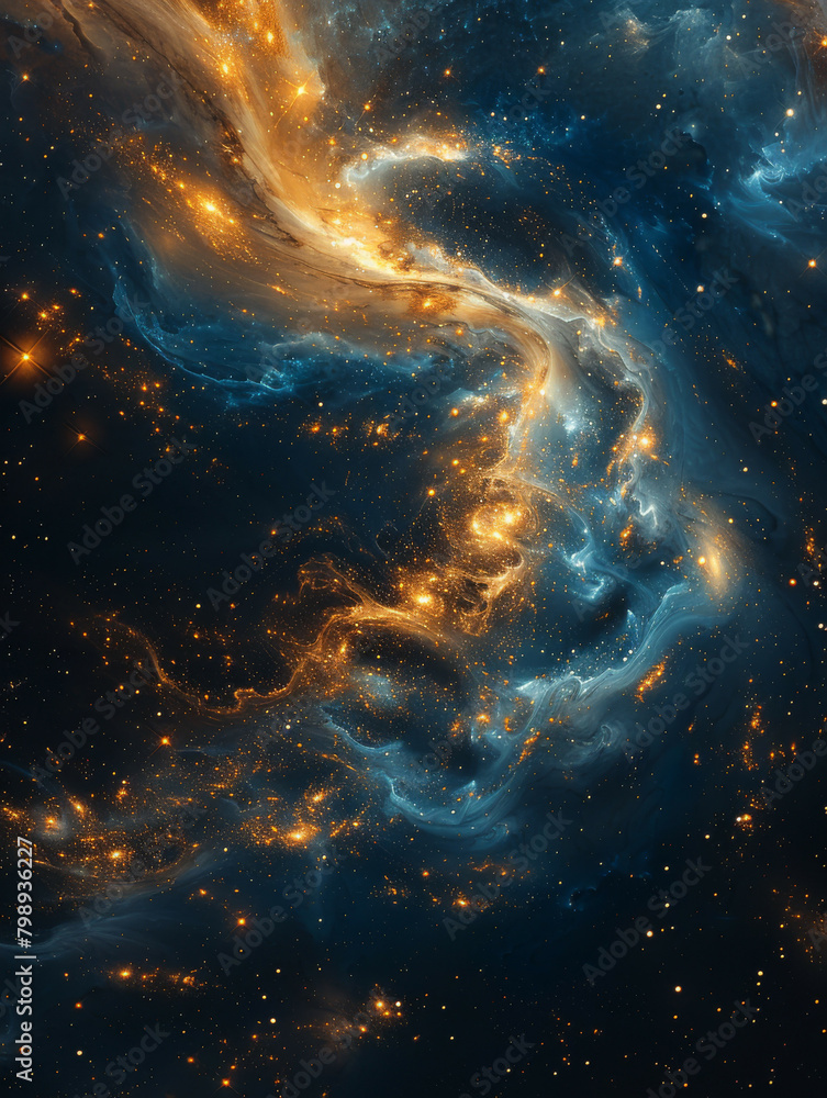 Galactic Cosmos Background Illustration Galactic Cosmos Background Illustration