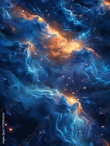 Galactic Cosmos Background Illustration