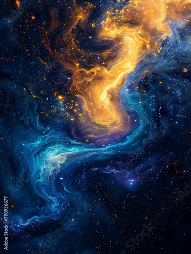 Galactic Cosmos Background Illustration