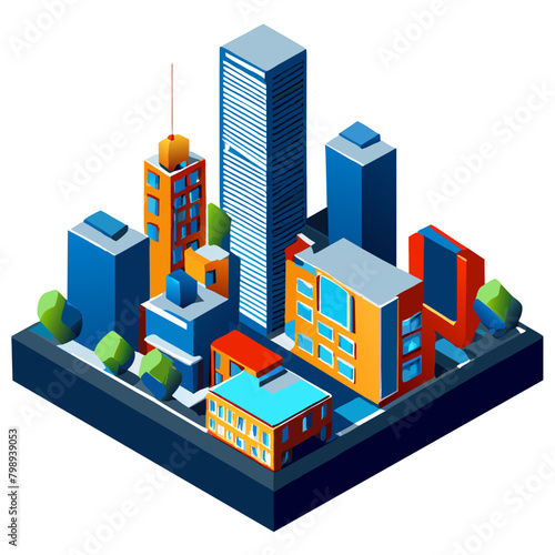 isometric city background