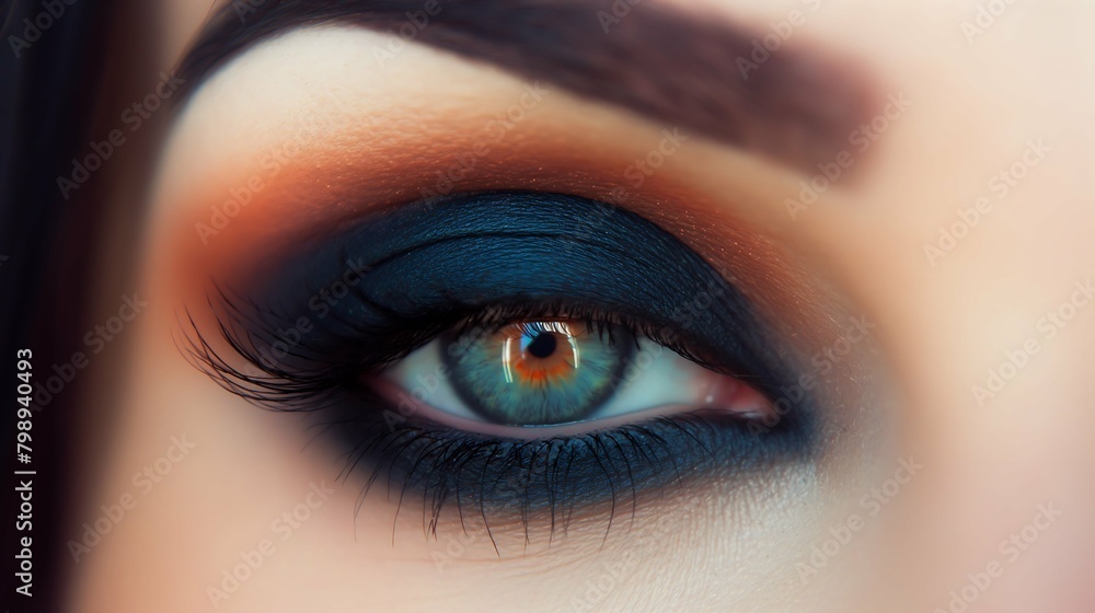 Fototapeta premium Mystical Smoke: Unveiling the Art of Smokey Eye Makeup