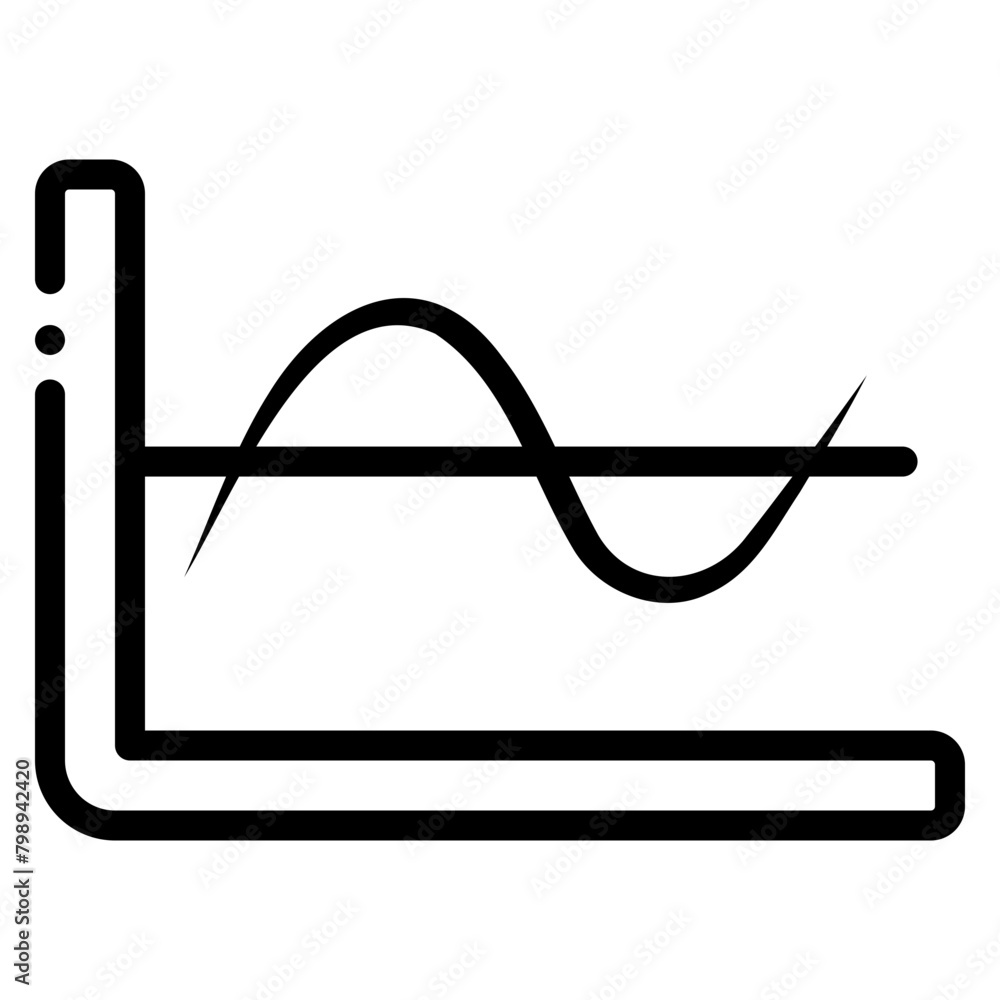 statistic line graph icon