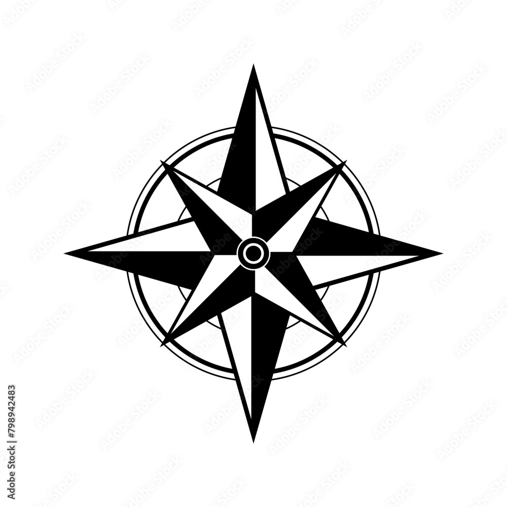 cardinal direction compass vector icon illustration cardinal direction compass vector icon illustration