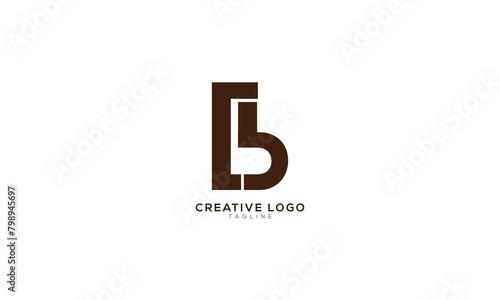CB Abstract initial monogram letter alphabet logo design