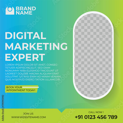 Vibrant Digital Marketing Export Instagram Template