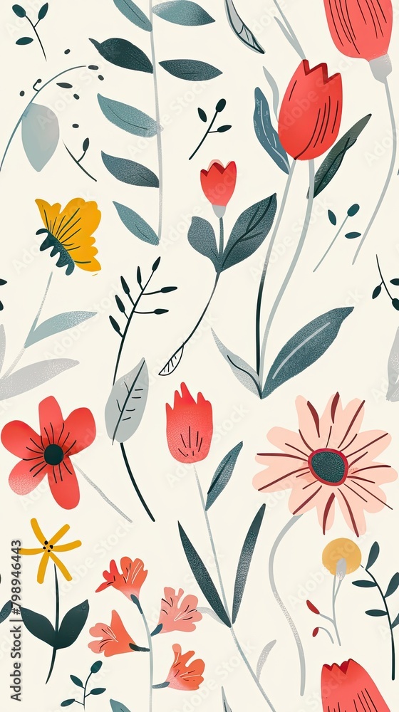 Whimsical Flower Patterns: Playful Designs to Brighten Any Surface 