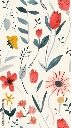 Whimsical Flower Patterns  Playful Designs to Brighten Any Surface 