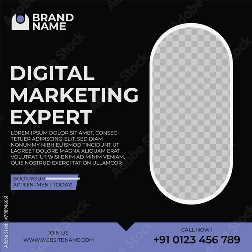 Vibrant Digital Marketing Export Instagram Template