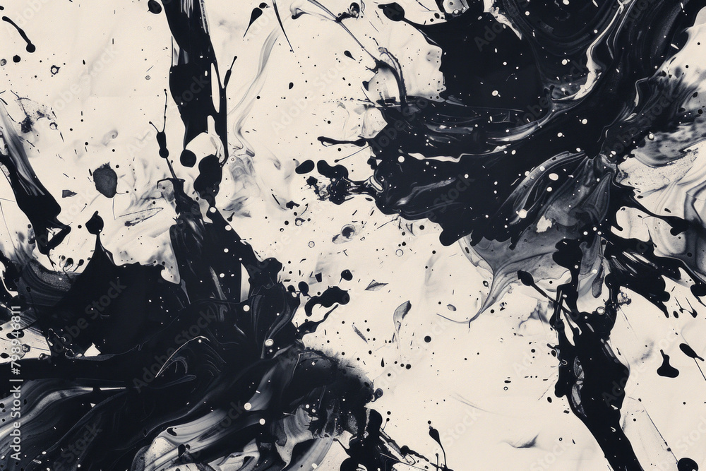 Abstract ink blots, featuring organic shapes and fluid patterns. Abstract ink blot textures offer a playful and artistic backdrop, ideal for conveying creativity Abstract ink blots, featuring organic shapes and fluid patterns. Abstract ink blot textures offer a playful and artistic backdrop, ideal for conveying creativity