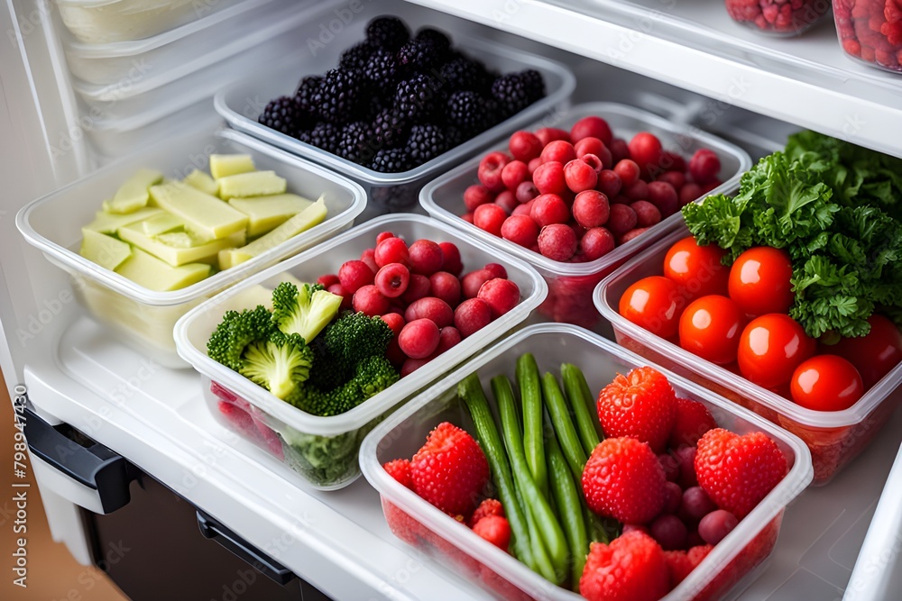 Berries and healthy vegetables Berries and healthy vegetables
