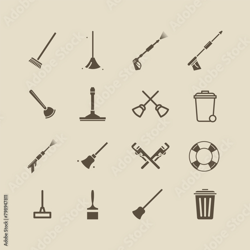 Water Service,Plumbing Concept Icons

