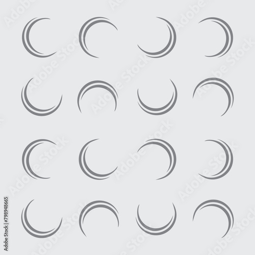 Sketch marker highlight oval frames. Stroke underline lines emphasis set. Hand drawn doodle oval. Vector freehand illustration on white background.