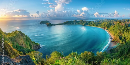 Vibrant flowers  pristine beaches  and crystal-clear waters of Costa Rica. It is a place full of natural beauty and biodiversity