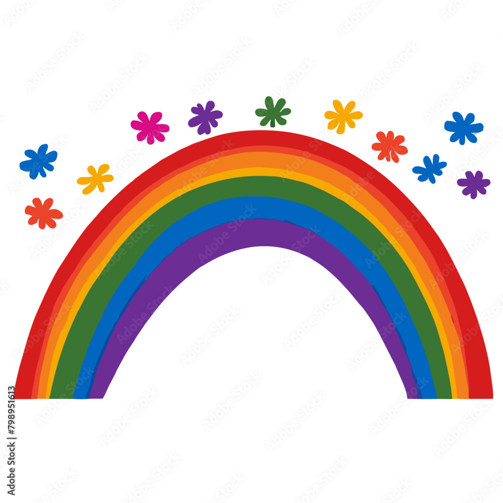 Obraz premium rainbows background art hig