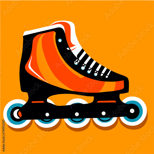 rollerblades background art