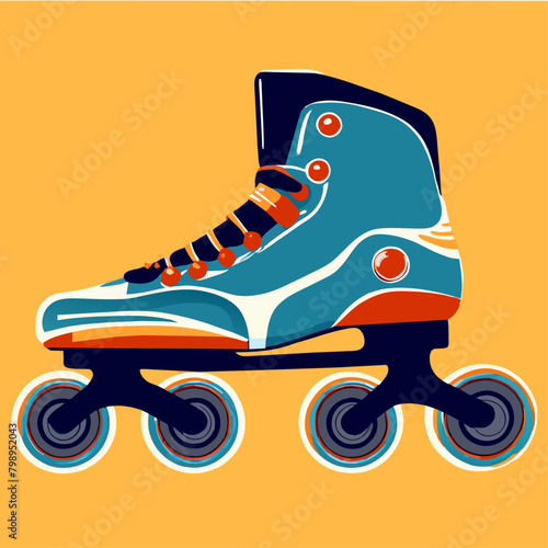rollerblades background art