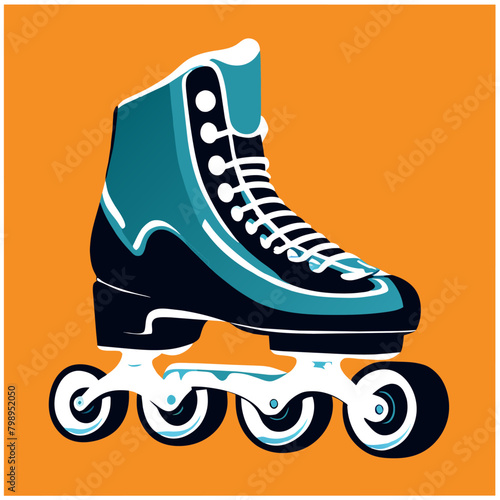 rollerblades background art